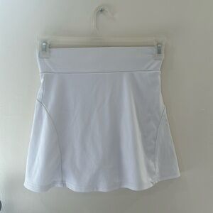 White Athletic Tennis Skirt